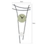 Wallity Heit - Green Reloj de Pared Decorativo de Metal